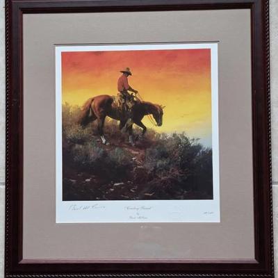 Buck McCain Limited Edition Print "Cowboy Sunset"
