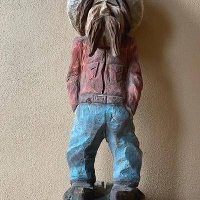 Hand Carved Cowboy Statue