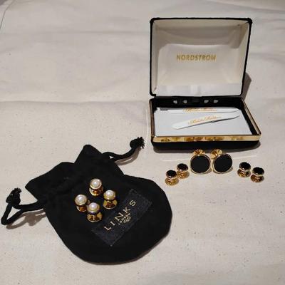 Luxe Formal Accessory Lot: Links of London, Brooks Brothers, Nordstrom – Studs & Stays