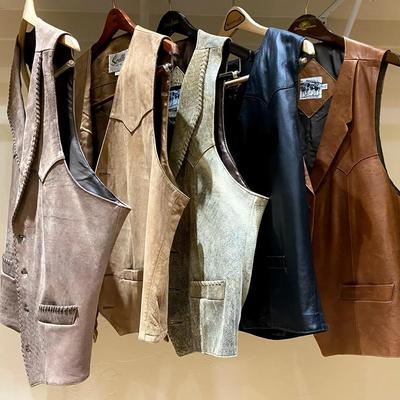 Lucchese & Scully Leather Vests 