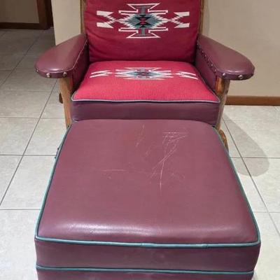 Cowpoke Armchair & Ottoman #1