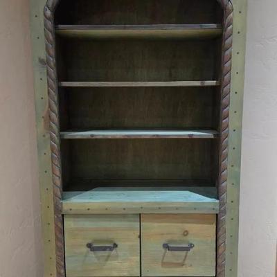 Olive Green Mexican Style Cabinet 