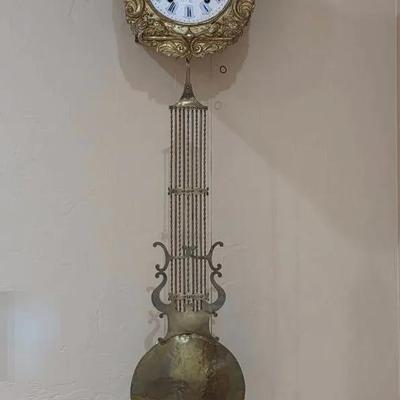 Antique French Morbier or Comtoise Wall Clock