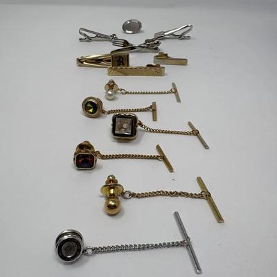 Vintage Tie Tack Pins & Tie Clips 