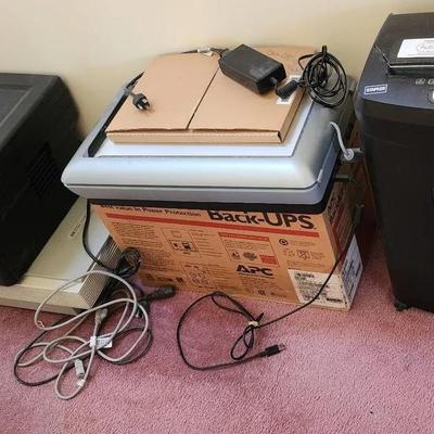 Scanners, Printer, Shredder And Backup Battery