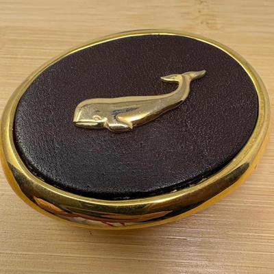 Retro Solid Brass Whale Buckle (with 24K Finish) 