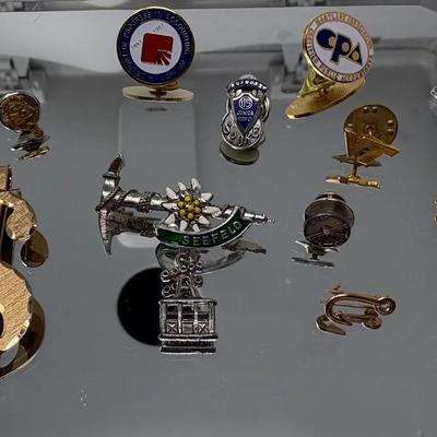 Gold Toned & Silver Toned Pins And Money Clip (GF) 