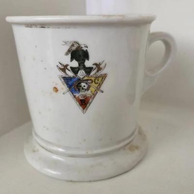 William Guerin & Co Antique Fraternal Shaving Mug Limoges France