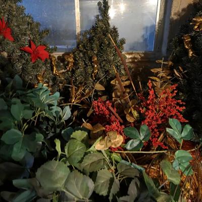 Large Lot 2 Of Flower Decor Some With Containers