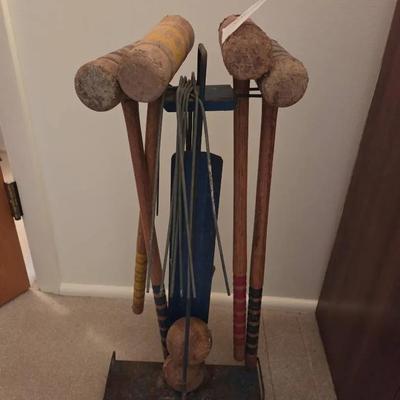 Vintage Croquet Set