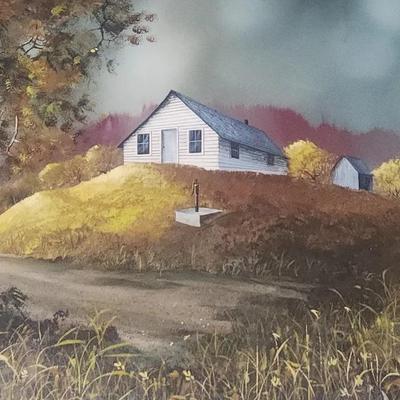 Hillside Oil Painting 