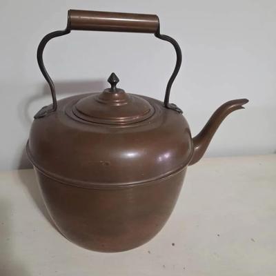 Vintage Copper and Brass Tea Kettle