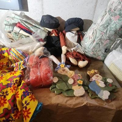 Group Of Soft Goods, Halloween Costumes, Easter Items