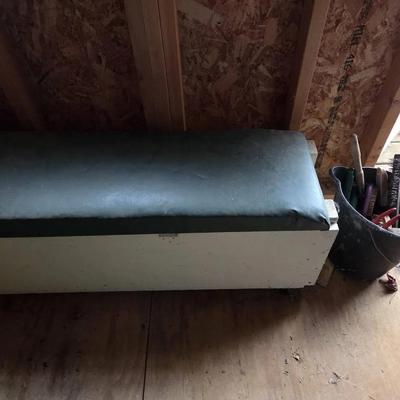 Bench & Bucket With Contents