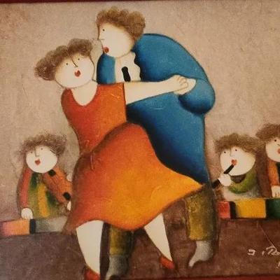 Joyce Roybal Canvas Wall Hanging Dancing