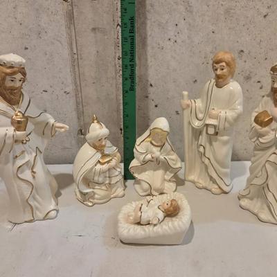 Glass Nativity Scene