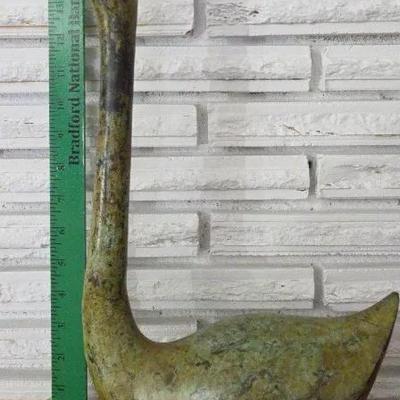 Vintage Mid-Century Modern Brass Swan Figurine