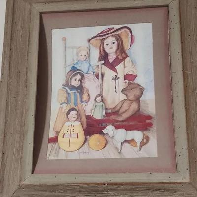 Pat Young Wall Hanging With Teddy Bears 