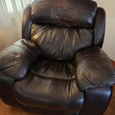 Flexsteel Leather Rocking Power Recliner