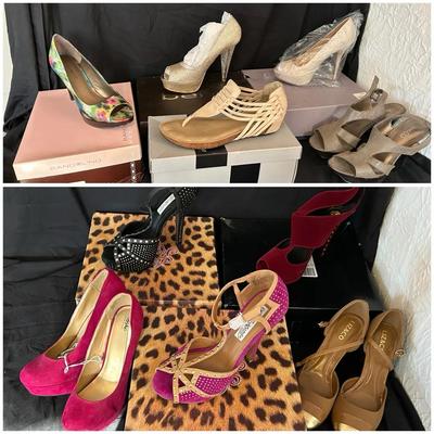 Women’s Platform Heels And Sandals Sizes 7.5-8