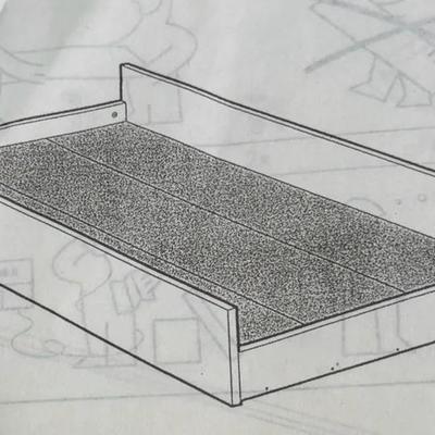 New In Box IKEA Robin Trudle Bed In Navy Blue With Instructions