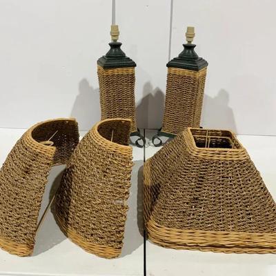 Woven Lamps And Lamp Shades 