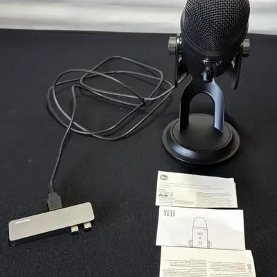 Blue Yeti USB condenser microphone (by Blue Microphones).
