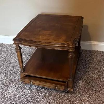 Ethan Allen Side Table or Nightstand 24”x 26”x 21”, solid wood, high quality construction