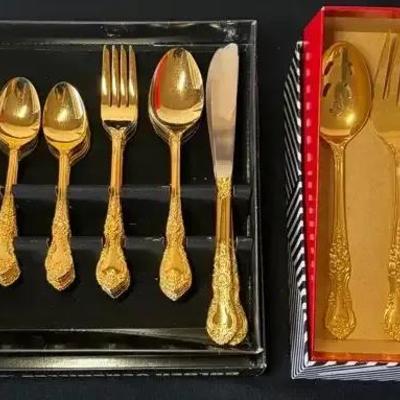 Golden Versailles Gold Flatware by Home Concepts