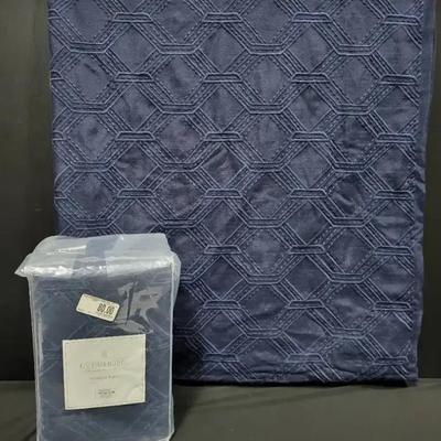 Lined Blackout Navy Drapery Panels (WH4)