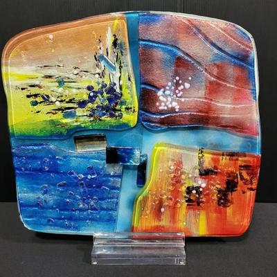 Fused Art Glass Sculpture (WH4)