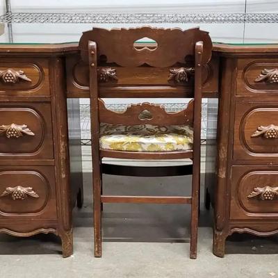 Walnut Desk by Davis Cabinet Company
