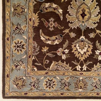 Dalyn 5'x8' Wool Rug, jewel Model - Green and Brown Tones
