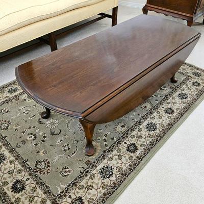  Ethan Allen Queen Anne Drop Leaf Coffee Table