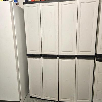  Large Keter Brand Storage Cabinet with Bi-fold Doors 48"W