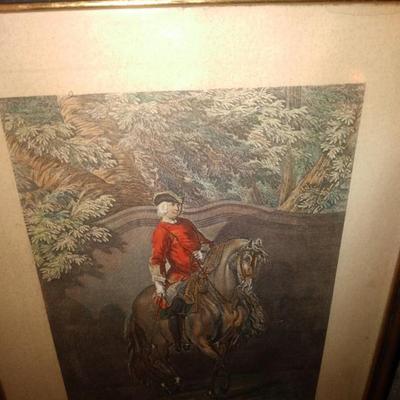Great hand colored vintage litho