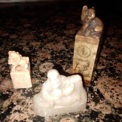 Sale Photo Thumbnail #33: Antique carved stamps seals
