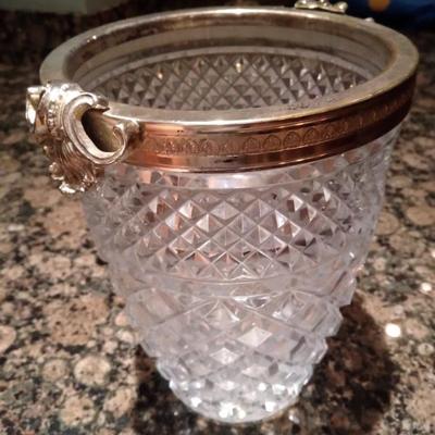 Silverplate ice bucket