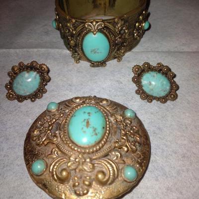 Sale Photo Thumbnail #17: Great etruscan antique jewelry w real stones