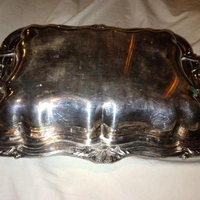 Sale Photo Thumbnail #59: Large silverplate entre server