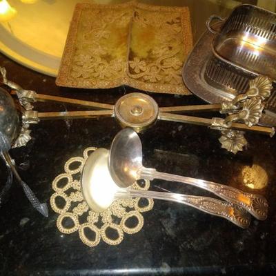 Silverplate and various items