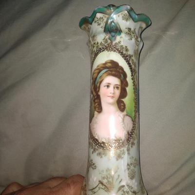 Sale Photo Thumbnail #72: Hand painted vase