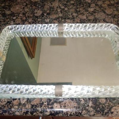 Sale Photo Thumbnail #13: Italian murano vienini  swist glass rod dresser tray