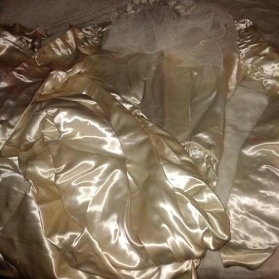 Antique silk wedding dress