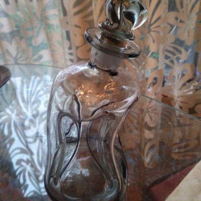 Sale Photo Thumbnail #48: 1950s mcm art glas decantor