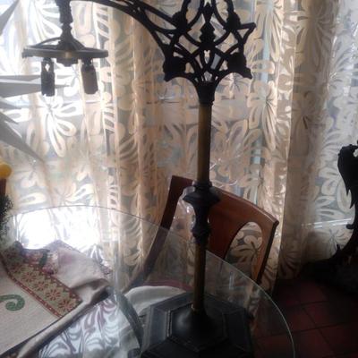 Antique bronze table lamp