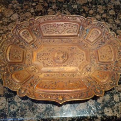 Sale Photo Thumbnail #45: Large bronze grand tour tray
