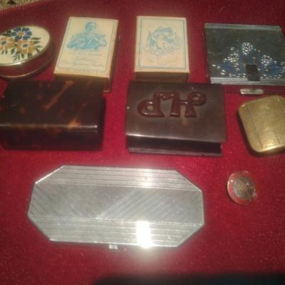 Compacts and match covers etc