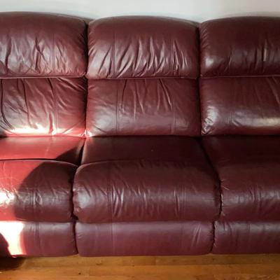 La-Z-Boy Leather-Style Reclining Sofa