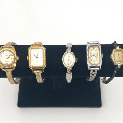 Vintage Warwick, Waltham, Bulova, 2 Timex Ladies Watches